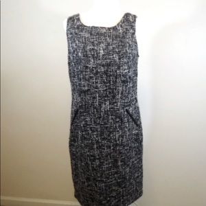 Dana Buchman Black and White Tweed Stylish Dress!